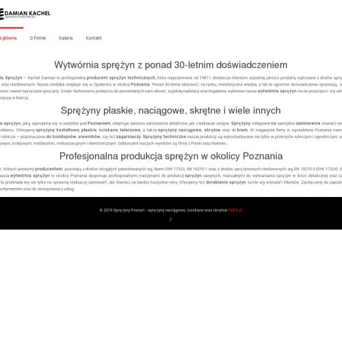 Wyrób sprężyn