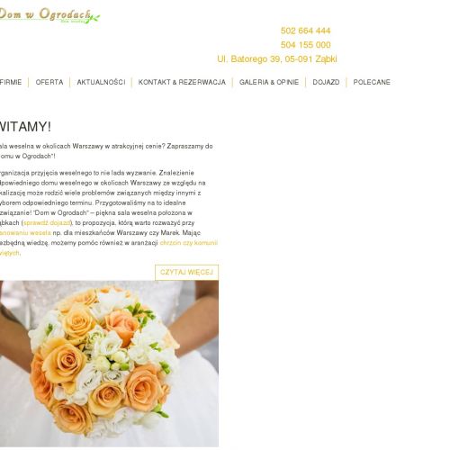 Tanie wesele Warszawa