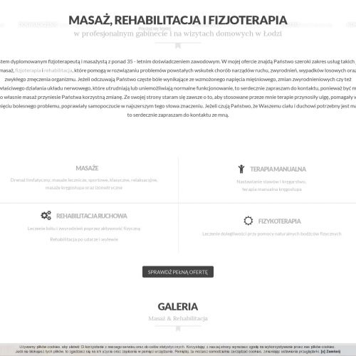 Masaż leczniczy kręgosłupa łódź