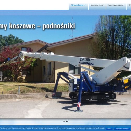 Podnośnik koszowy na samochodzie