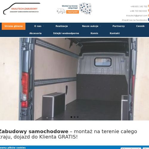 Zabudowy pojazdów dostawczych w Kaliszu