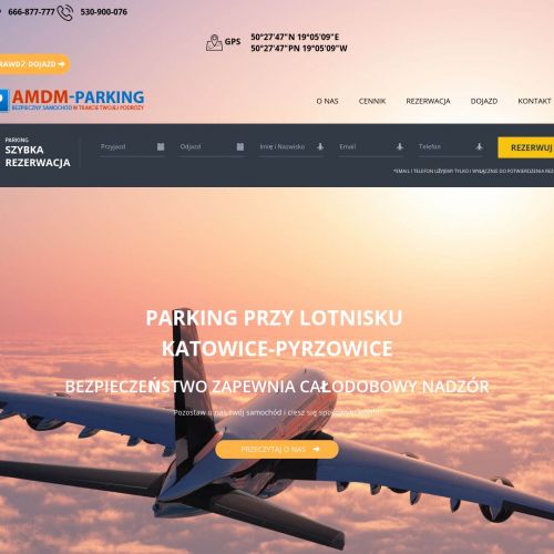 Parking przy lotnisku w pyrzowicach - Katowice