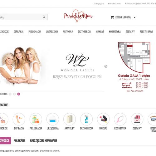 Lublin - wyposażenie salonów kosmetycznych