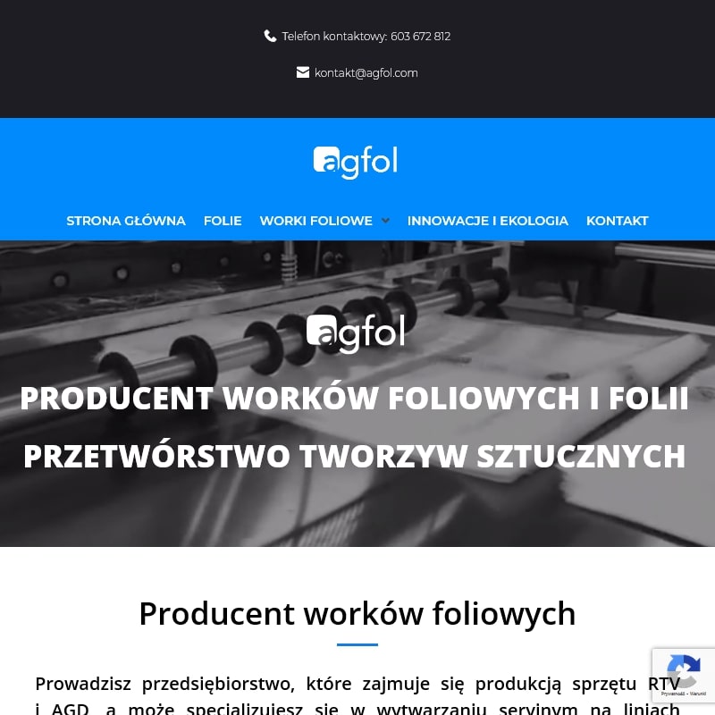 Worki foliowe producent