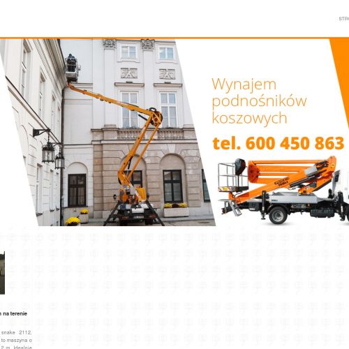 Wynajem podnośników koszowych - Pruszków
