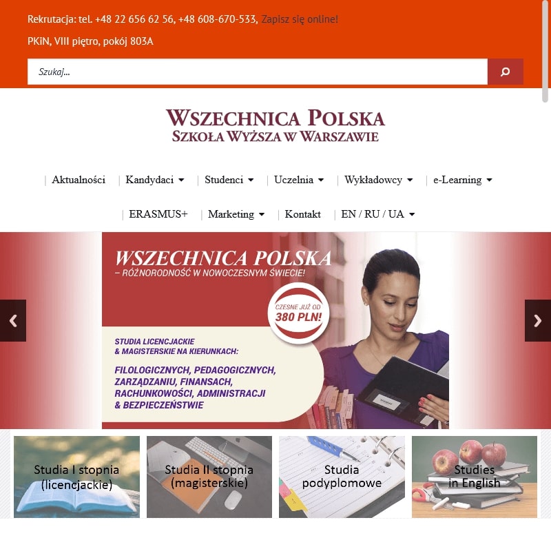 Warszawa - uczelnia warszawska e learning