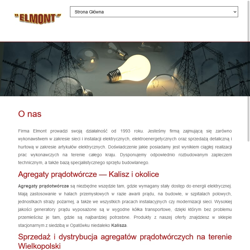 Sieradz - agregaty prądotwórcze wielkopolska