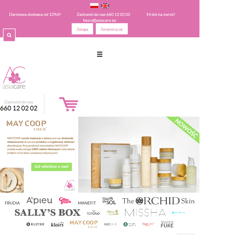 Azjatycki sklep z kosmetykami