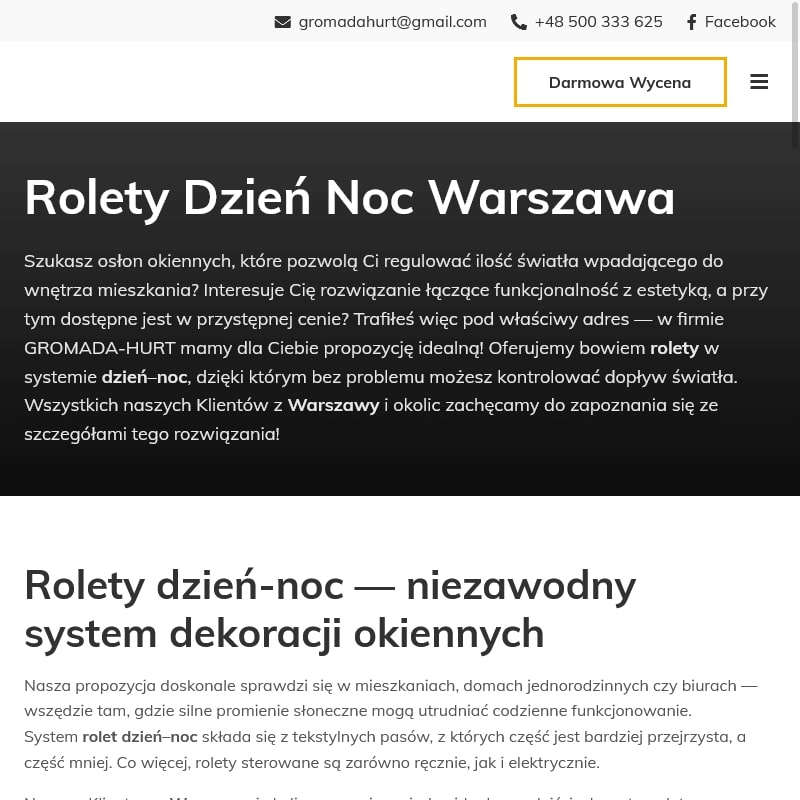 Plisy okienne Warszawa