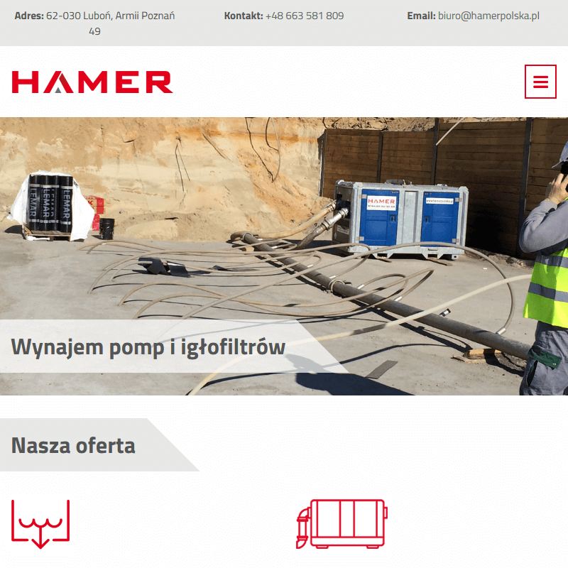 Wypożyczalnia igłofiltrów - Warszawa