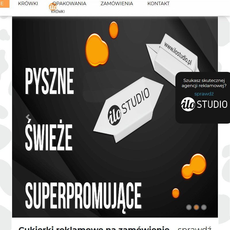 Krówka reklamowa