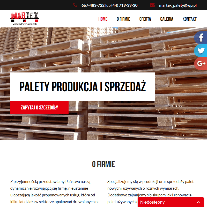 Palety 1200 x 800 - Wrocław