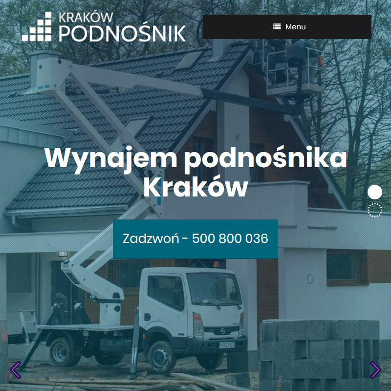 Wynajem podnośnika koszowego - Kraków