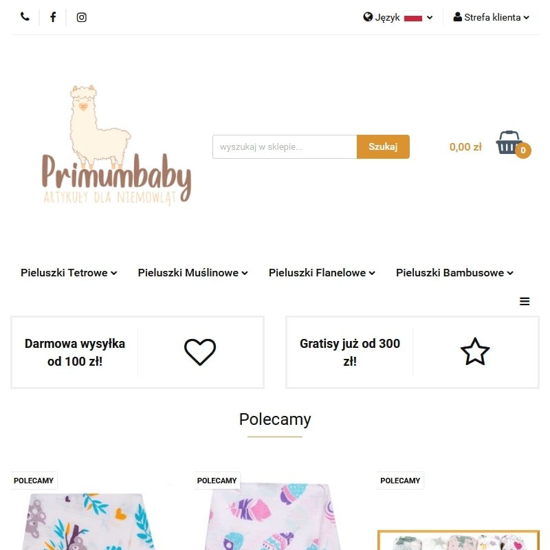 Rożki dla noworodka