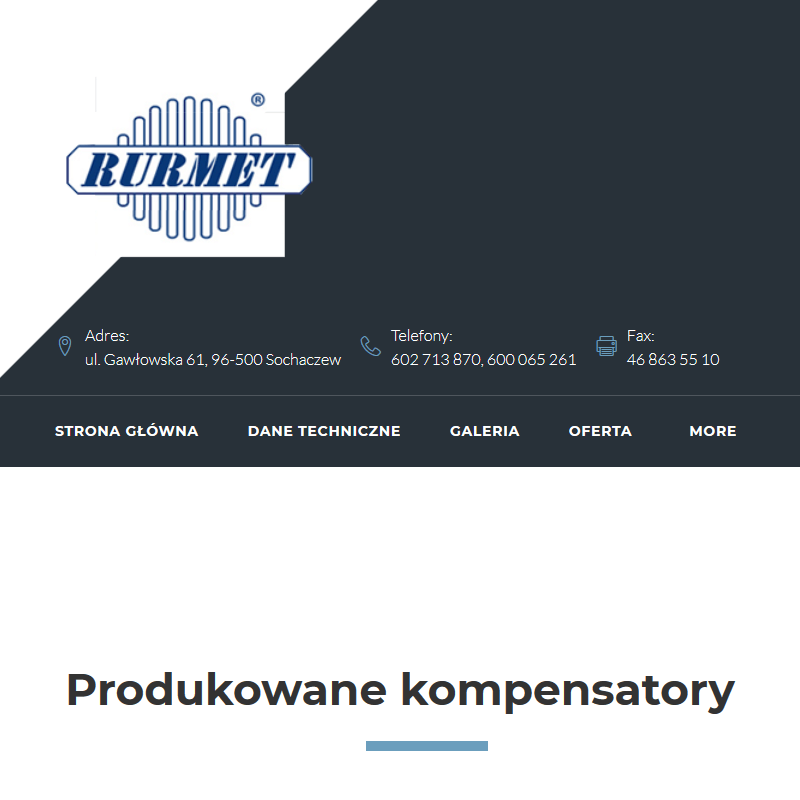 Kompensator jednomieszkowy