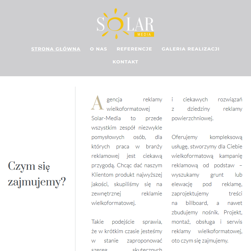 Obsługa reklam wielkoformatowych