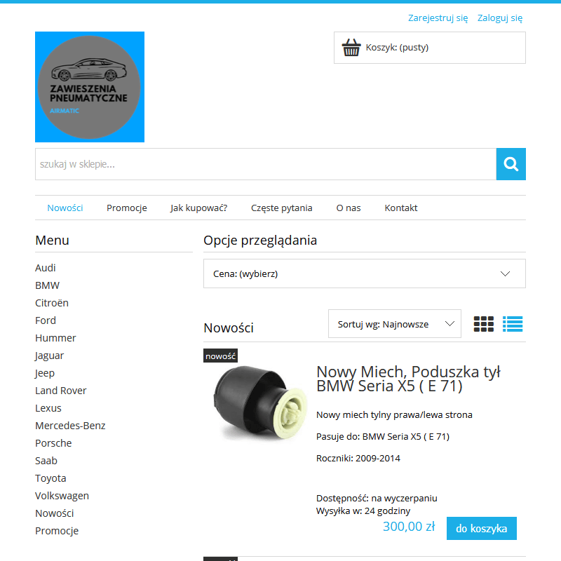 Kompresor zawieszenia volkswagen